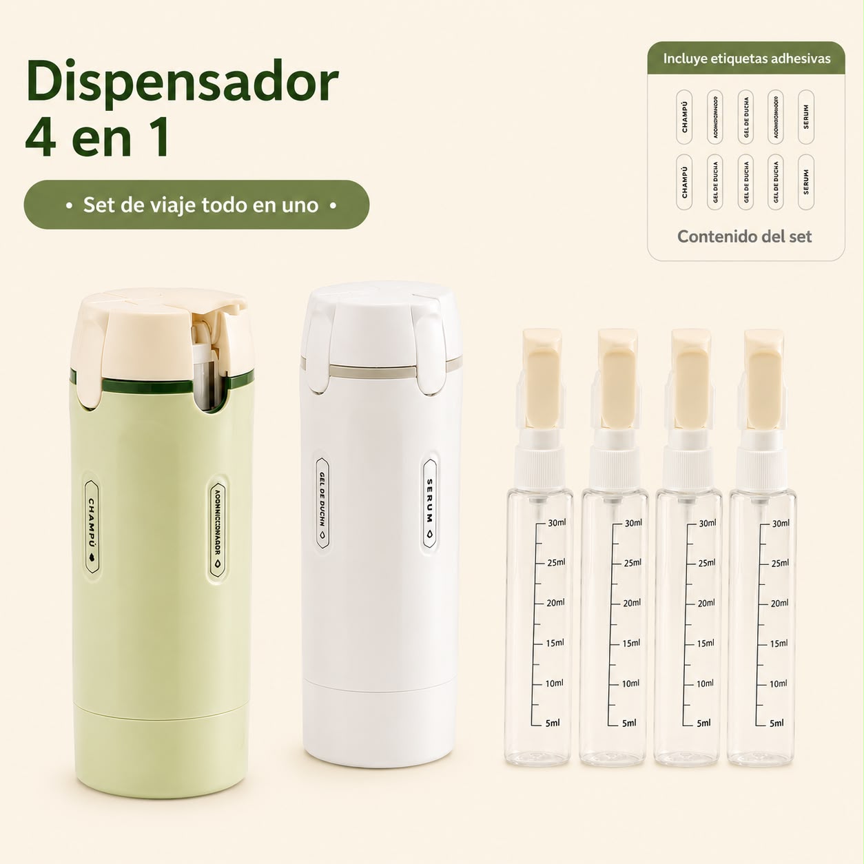Kit de Viaje 4 en 1